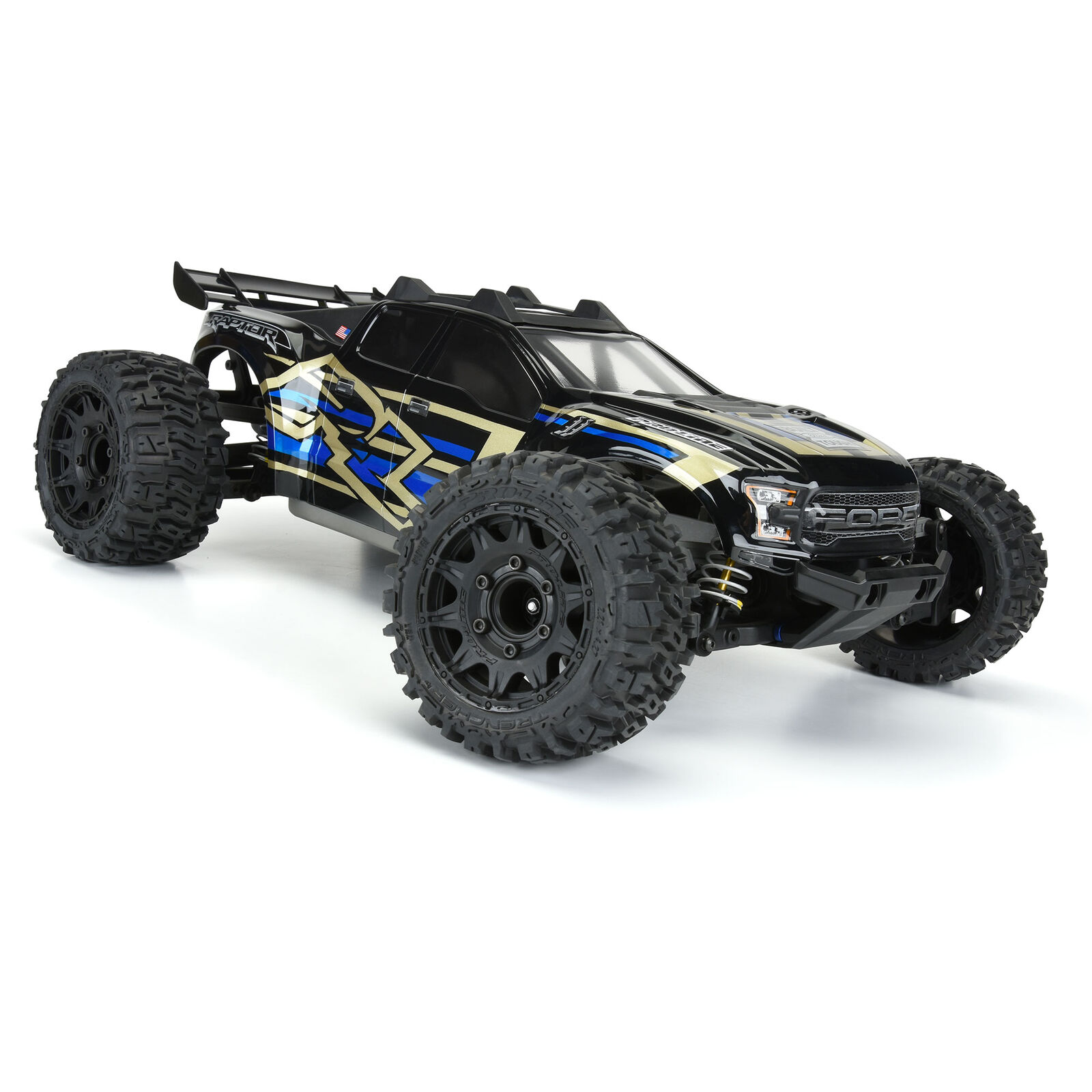 Pro-Line Racing 1/10 Trencher Front/Rear 2.8" MT Tires Mounted 12mm Blk Raid 2